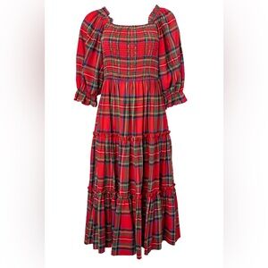 Ivy City Co Madeline Dress in Holiday plaid